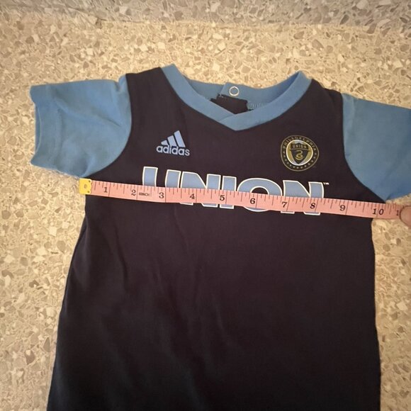 Adidas Philadelphia Union MLS Soccer 1 Piece Shirt Jersey Cotton 18 Months - Picture 8 of 8